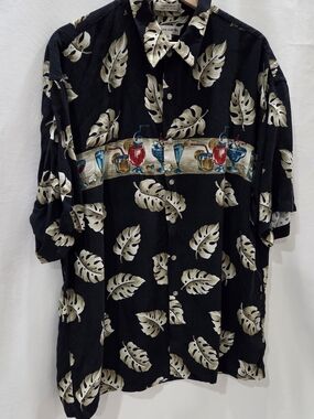 Pierre Cardin Cocktail Rayon Button-Up Shirt